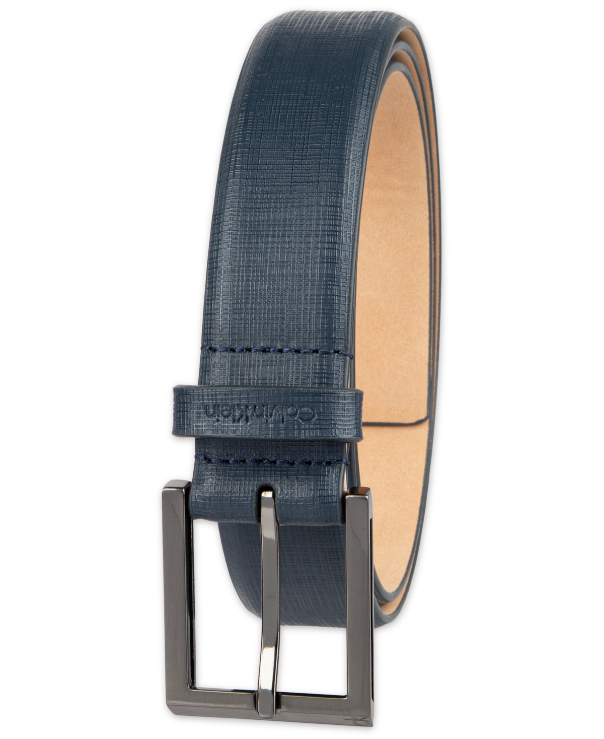 Calvin Klein Sleek Saffiano Dress Belt