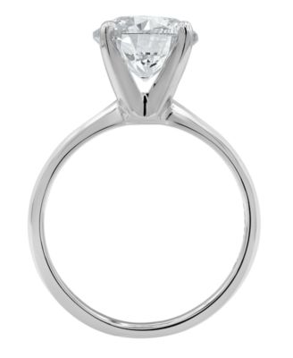 IGI Certified Solitaire Diamond Ring (3 ct. t.w.) in 14K White Gold