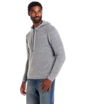 Men's Boucle Textured Hoodie Sweater