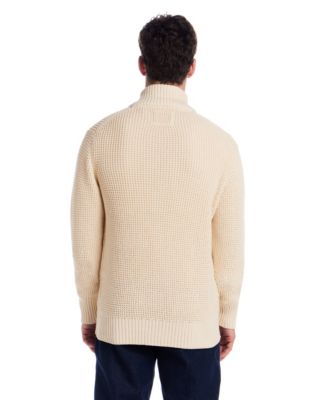 Men's Tuck Stitch Long Sleeves Sweater Jacket