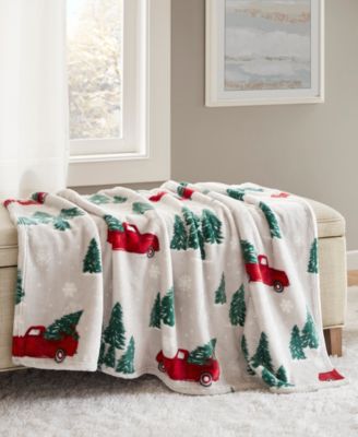 Cozy Plush Printed Throw, 50" x 70", Exclusively at Macy’s