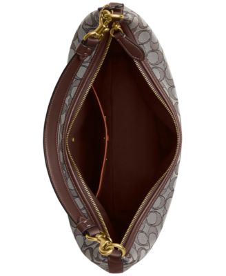 Juliet Large Signature Jacquard Shoulder Bag 38