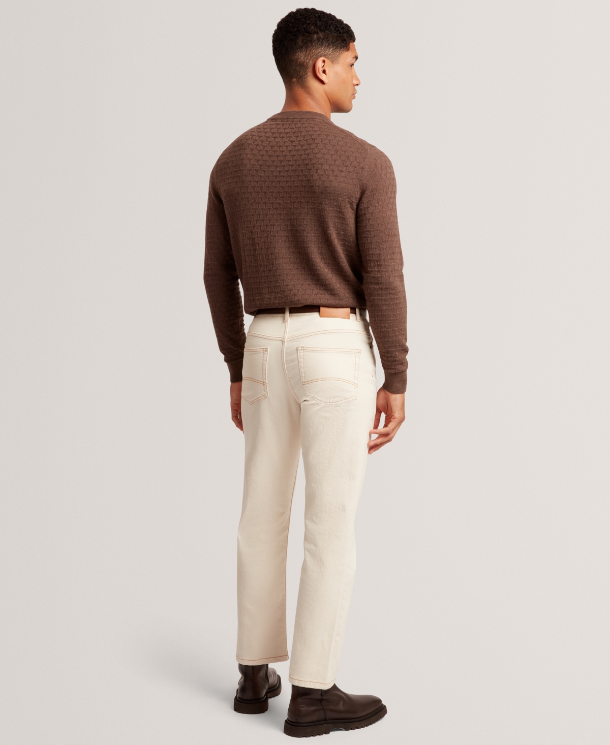 Ted Baker Men's Sainsy T Stitch Crewneck Sweater