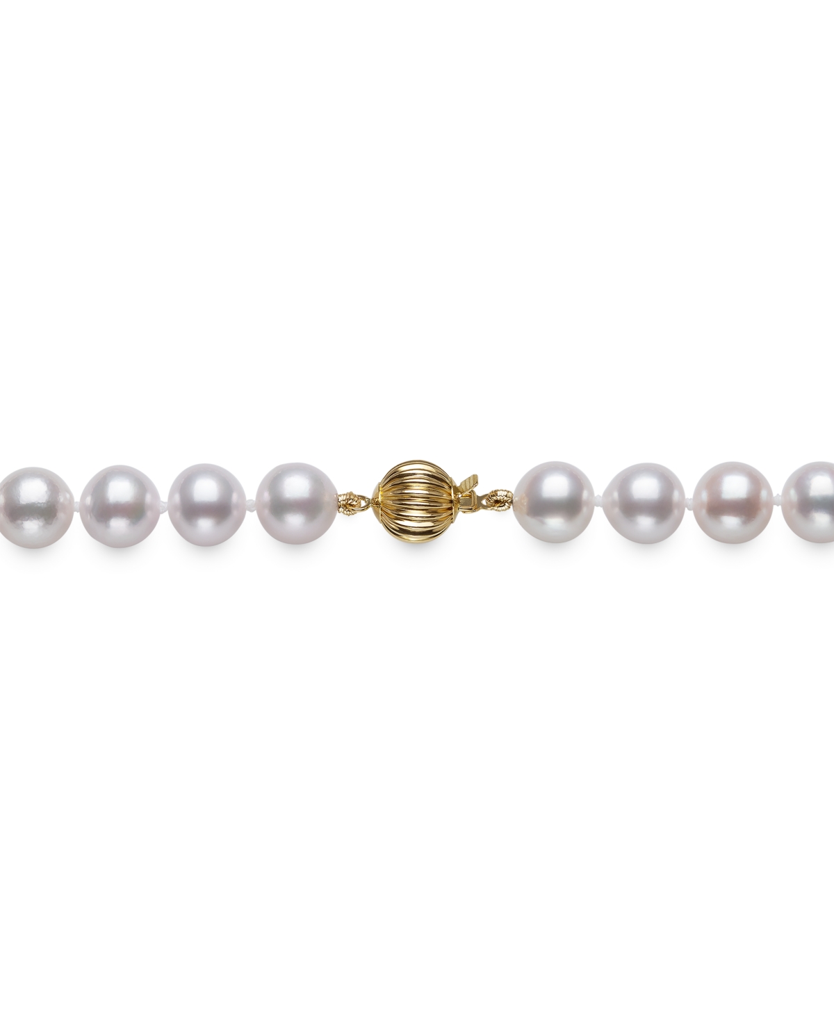 Belle De Mer Cultured Akoya Pearl (8-8.5mm) Necklace In 14k Gold In White