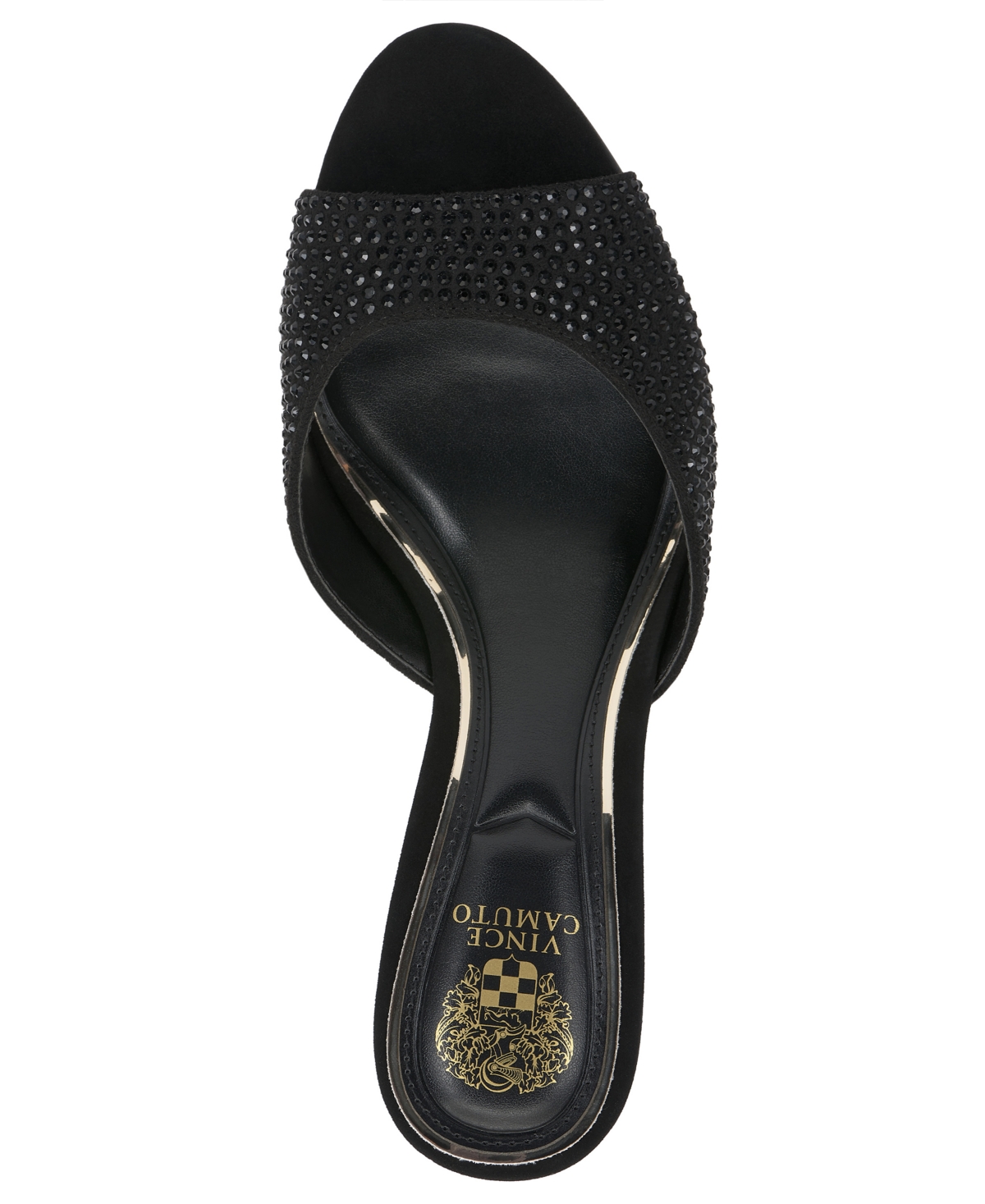 Vince Camuto Prynn Crystal Sandal In Black