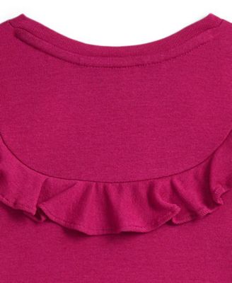 Girls' 2T-6X Ruffled Long-Sleeve Dress