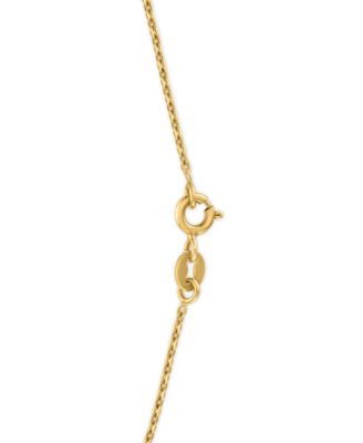 Cultured Freshwater Pearl (10mm) and Cubic Zirconia Necklace in 14k Gold Over Sterling Silver