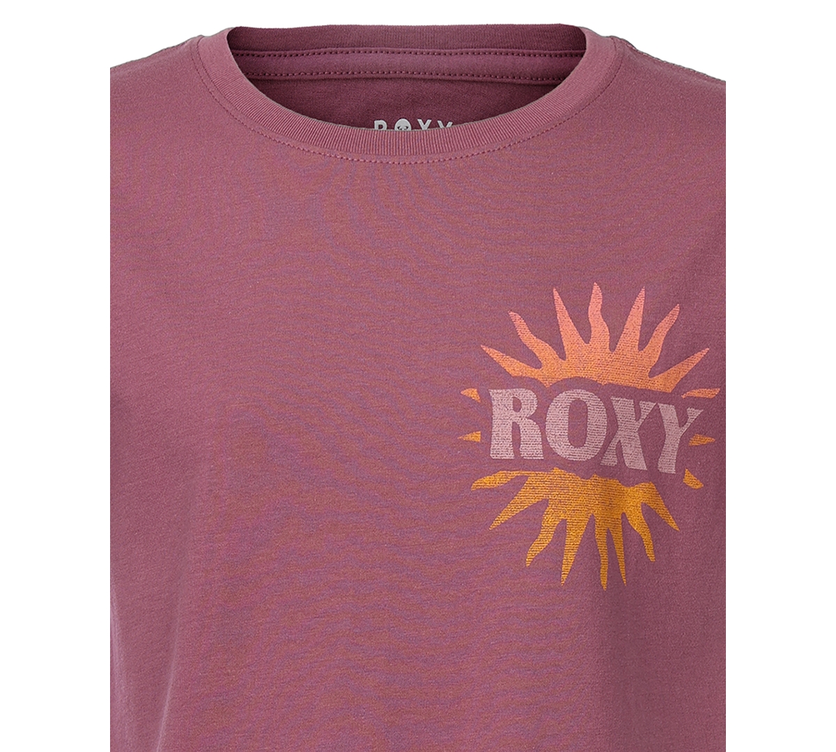 Roxy Girls 7-16 Waves And Rays Boyfriend Crewneck T-shirt In Brown