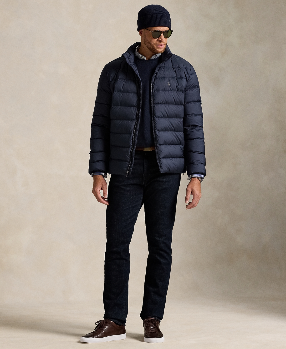 Polo Ralph Lauren Men's Big & Tall Packable Mock Neck Jacket