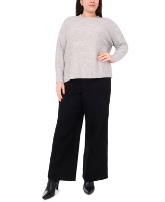 Plus Size Sequin Crewneck Sweater