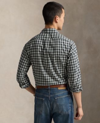 Men's Classic-Fit Plaid Twill Shirt 