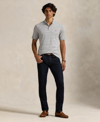 Men's Classic-Fit Striped Soft Cotton Polo
