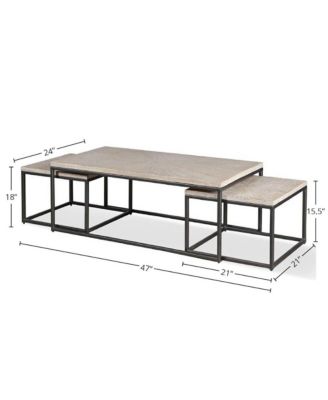 Parker House Crossings Monaco Rectangular Nesting Cocktail Table