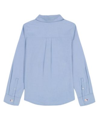 Girls' 7-16 Oxford Button Front Long Sleeve Shirt