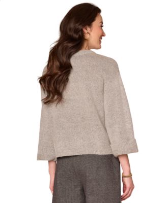 Petite Floral Jacquard Sweater