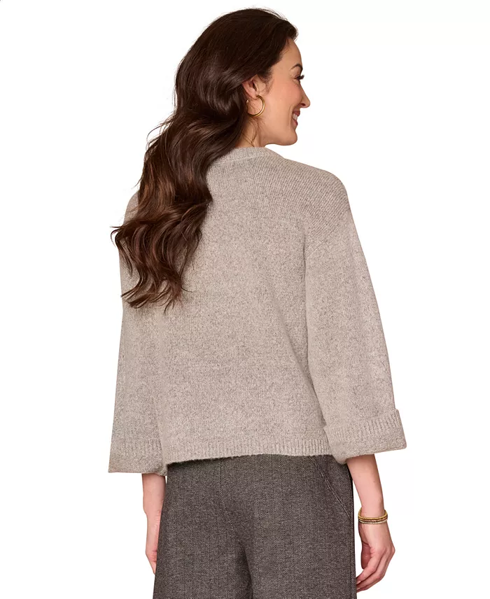 Petite Floral Jacquard Sweater - thumbnail 3