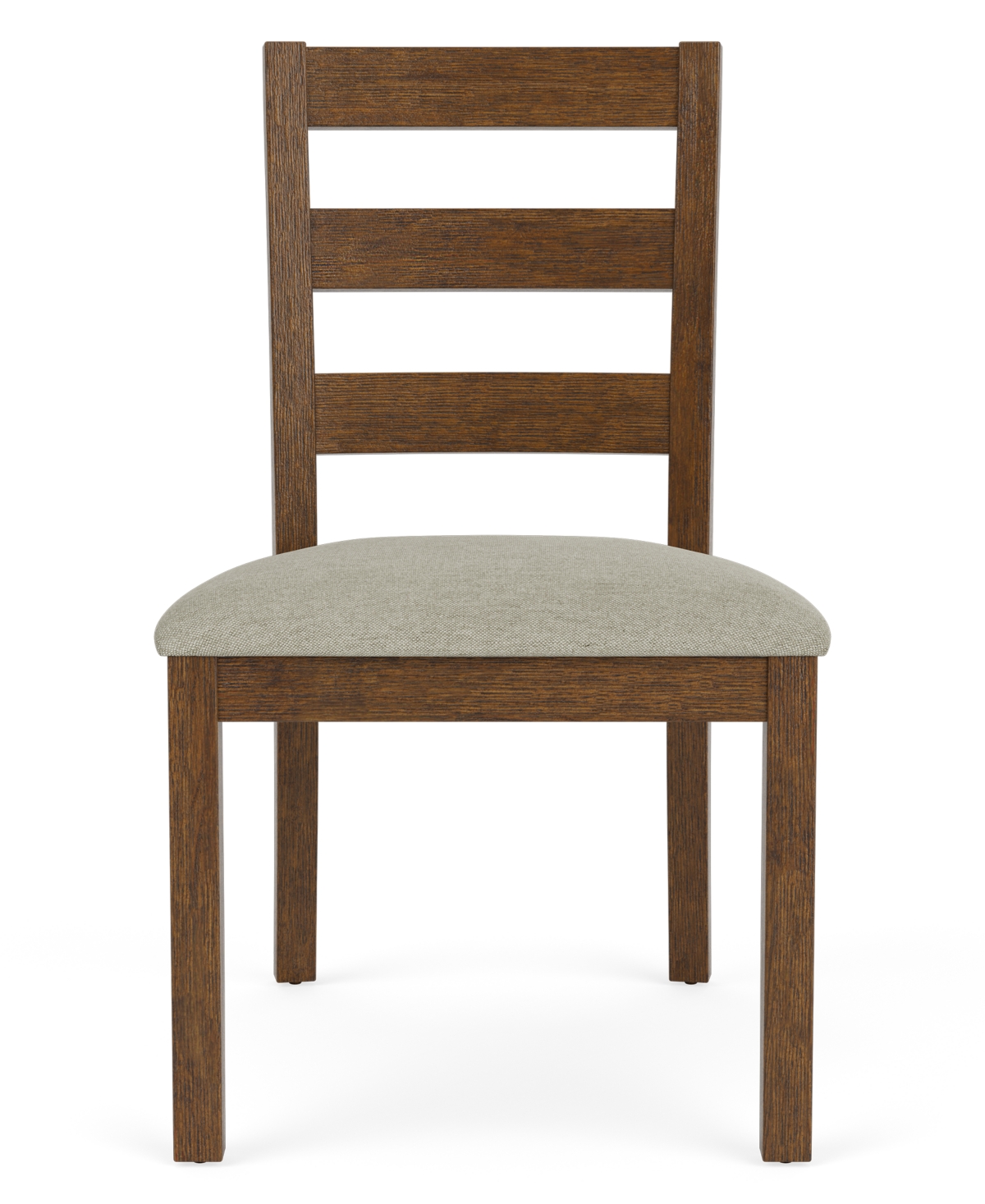 Macy's Furniture Davie Cracked Oak And Fabric 54" Round 5-pc. Dining Set