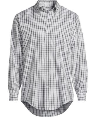 Men's Pattern No Iron Supima Pinpoint Button Down Collar Dress Shirt