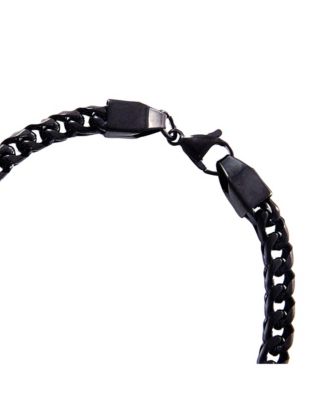 Black 6MM Spiga Chain Bracelet - 8.75'' Chain