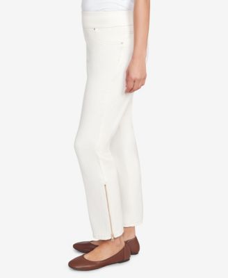 Petite Zipper Hem Pull-On Pants