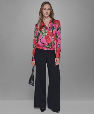 Petite Floral Long Sleeve Top