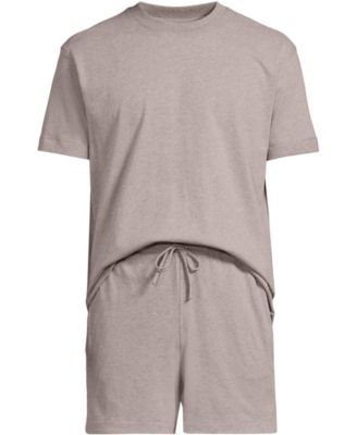 Men's Short Sleeve Knit Jersey Short Sleep Set