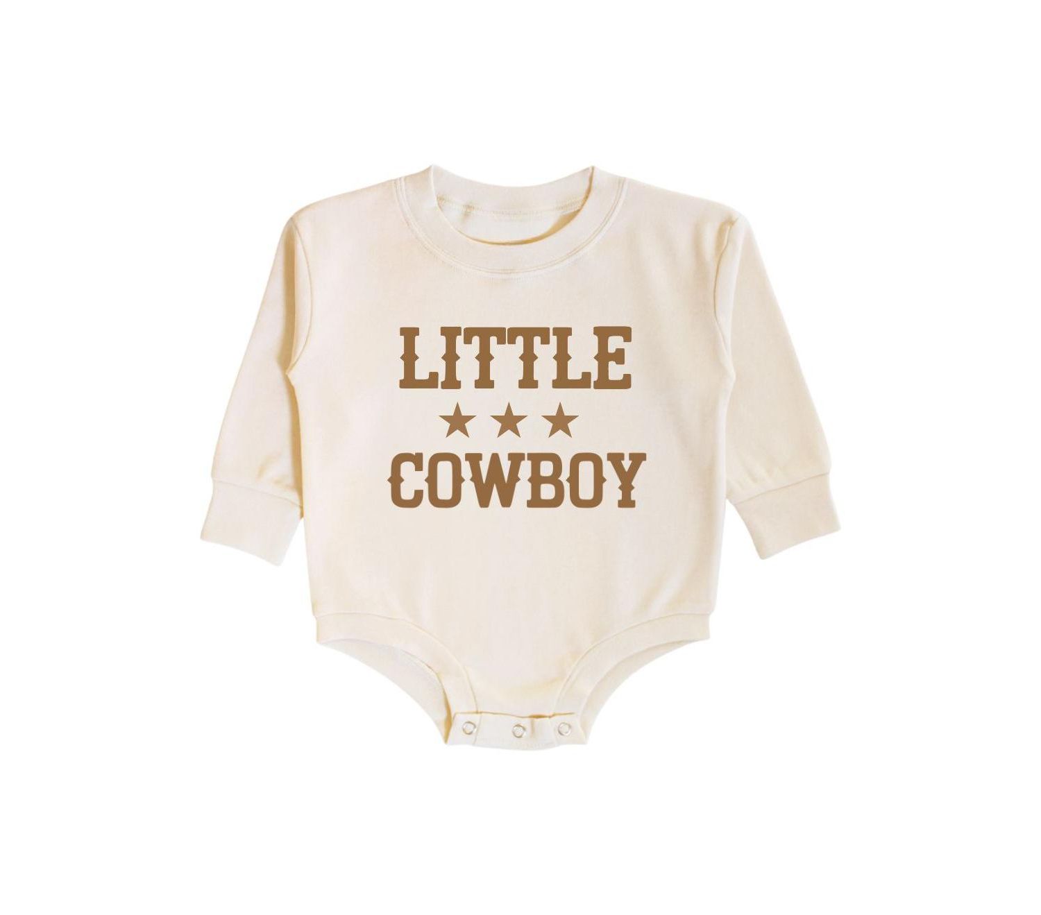 Baby Boys Cowboy Long Sleeve Romper