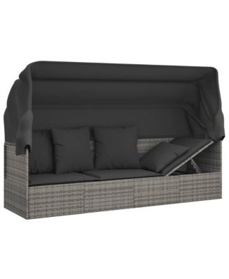 Outdoor Lounge Bed Grey