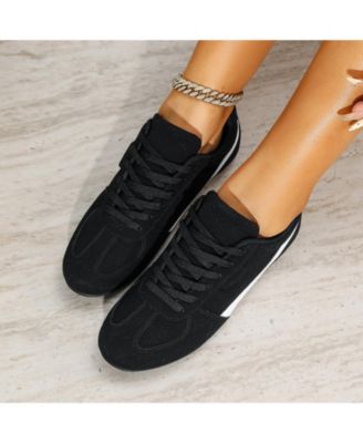 Lidia Mixed Material Sneakers