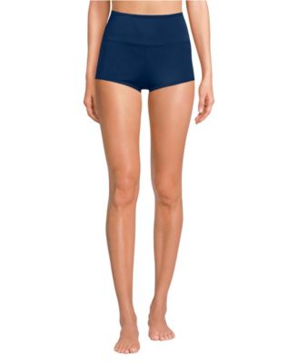 Women's Tugless High Waisted Swim Boy Shorts