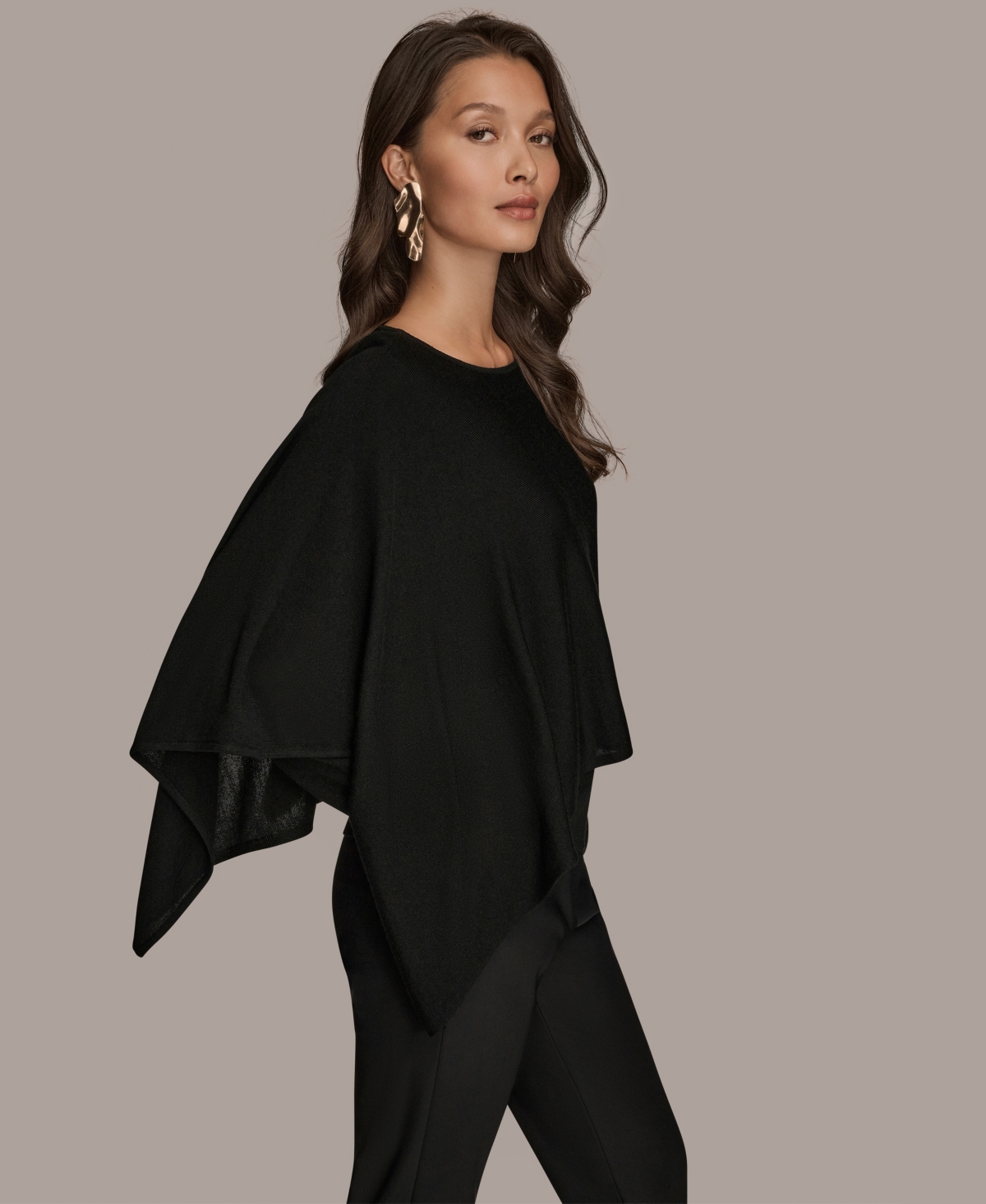 Donna Karan New York Women's Long Sleeve Cape Sweater