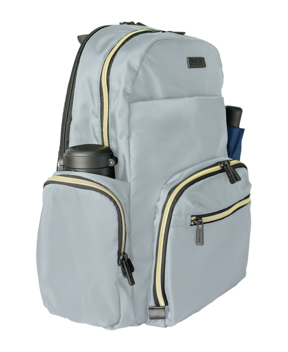 Kenneth Cole Reaction Sophie Women's Silky Nylon 15" Laptop & Tablet Anti-theft Rfid Backpack In Gray