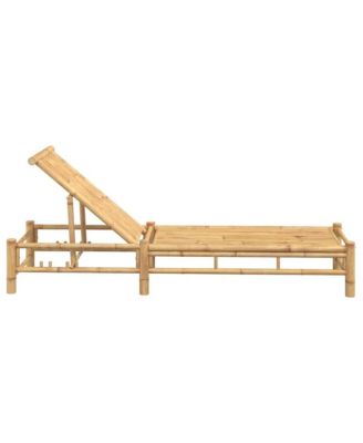  Sun Lounger Natural bamboo Bamboo Adult-size