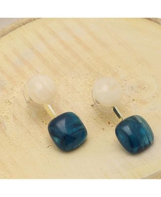Women's Blue  Stone Drop Earrings
