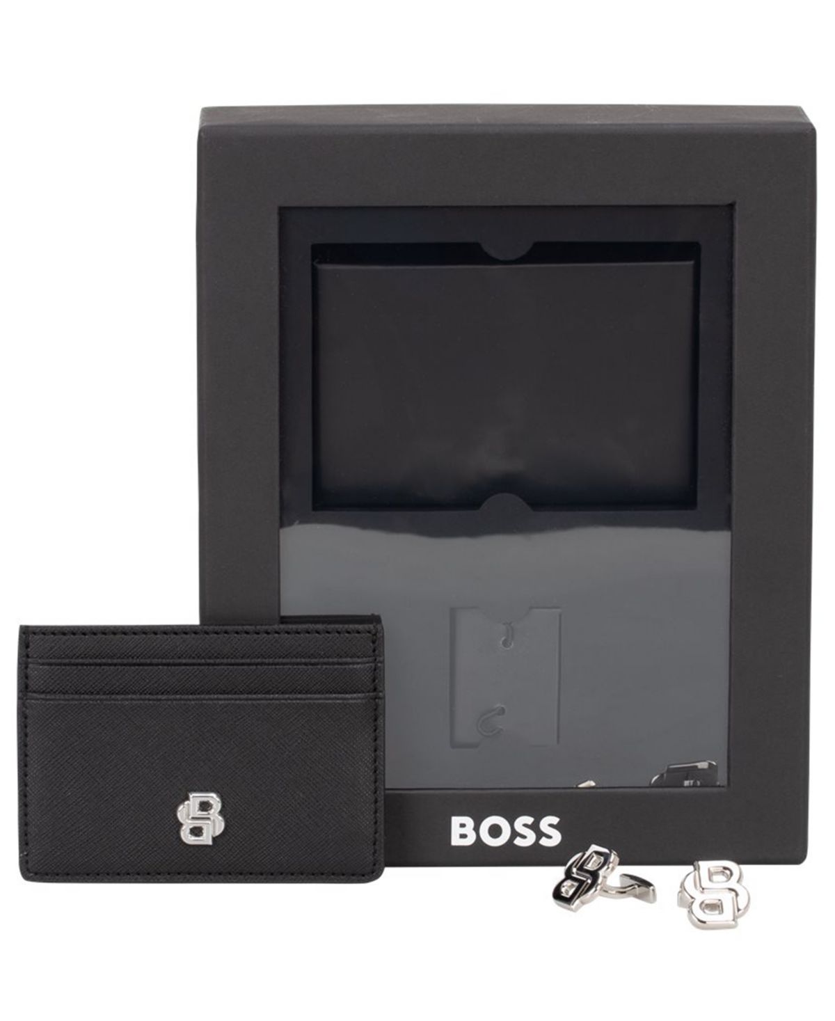 Мужской набор из 2 предметов Подарочный набор визитниц и запонок