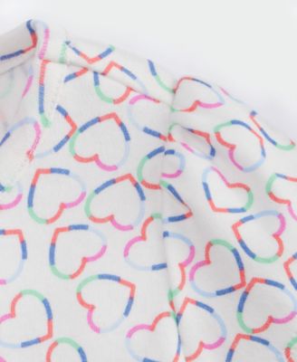 Baby Girls' Linear Hearts Printed Dress, Macy's Exclusive