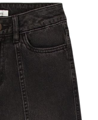 Girls' 7-16 Seamed Wide-Leg Denim Jeans