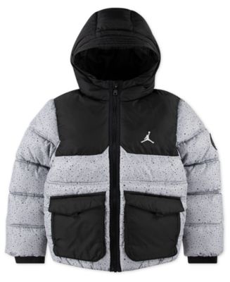 Jordan Boys 8-18 Printed Full Zip Puffer Jacket - Macy's