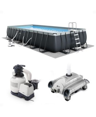 Ultra XTR 24ft x 12ft x 52in Rectangular Frame Pool & Sand Vacuum Cleaner