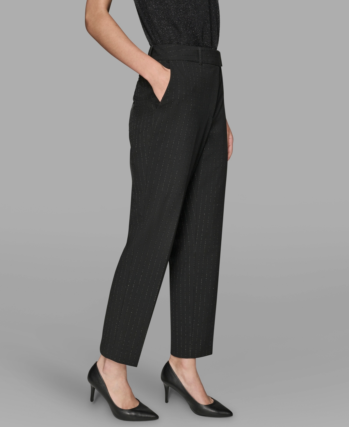 Karl Lagerfeld Paris Women's Novelty Slim Leg Pants