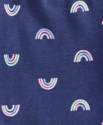 Girls' Toddler 2T-4T Mini Rainbow-Print Flare Pants, Macy's Exclusive