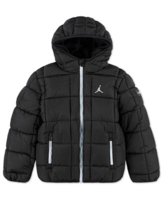 Boys' 8-18 Quilted Hooded Long Sleeve Jacket