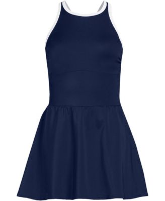 Petite Tugless High Neck Swim Dress Swimsuit