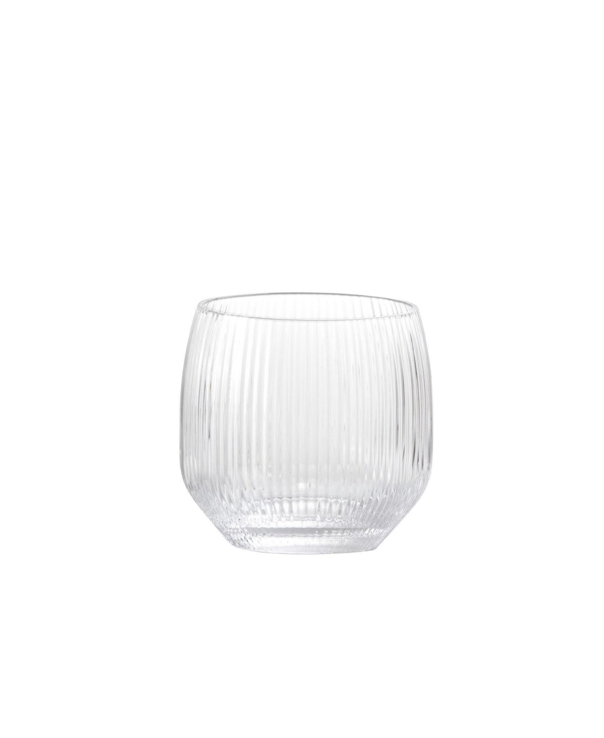 Fortessa Estiva Textured Double Old-fashioned Glasses, Set Of 4 In Transparent