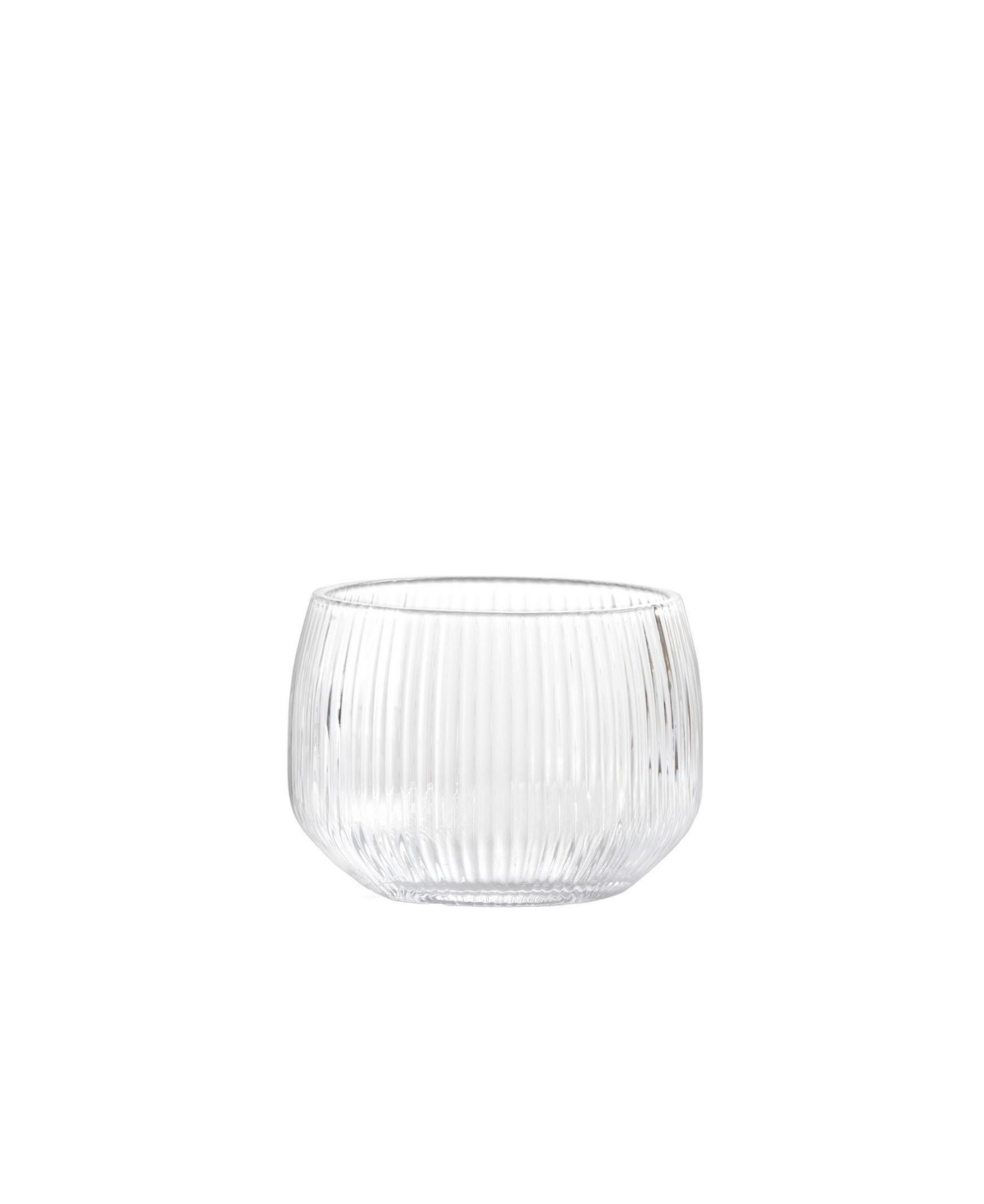 Fortessa Estiva Textured Short Tumbler Glasses, Set Of 4 In Transparent