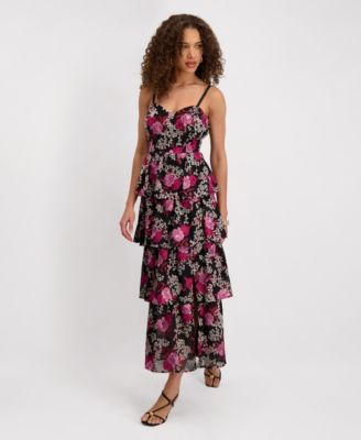 Women's Sweetheart Neck Embroidered Dress