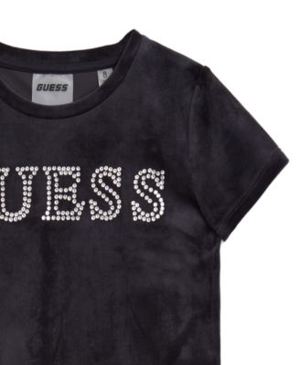 Big Girls' 8-16 Rhinestone-Embellished Pull-On T-Shirt