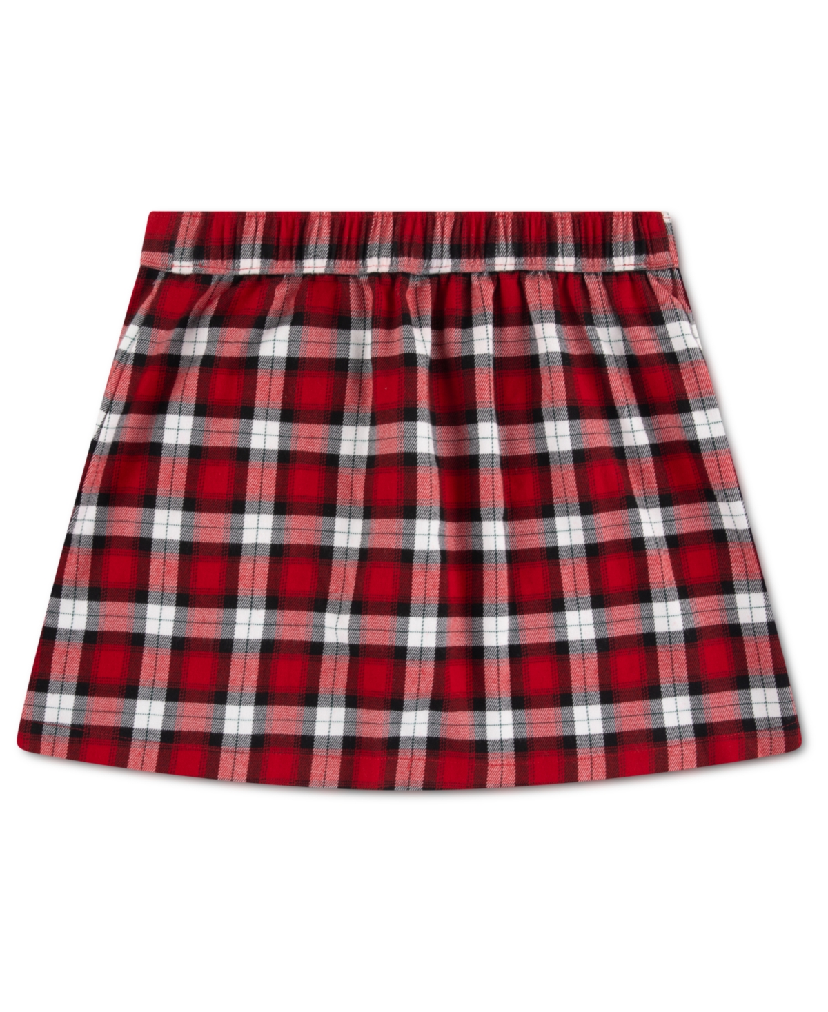 Abercrombie Girls 5-18 Plaid Print Wrap Skort In Red