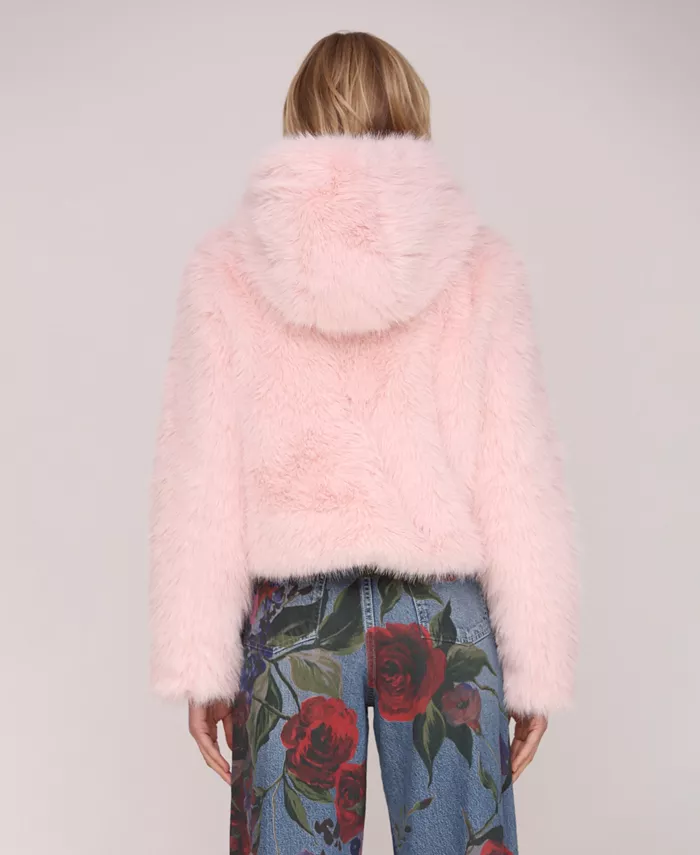 Women's Faux Fur Long Sleeve Jacket - thumbnail 5