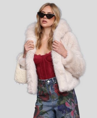 Women's Faux Fur Long Sleeve Jacket
